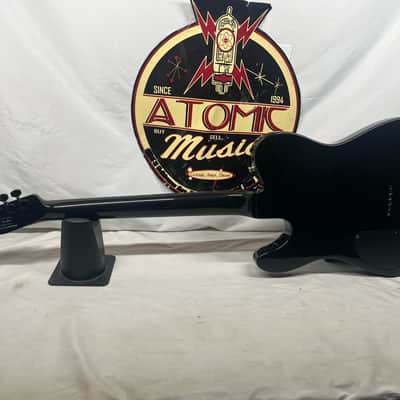 Squier Double Fat Telecaster tele Deluxe 2002 Electric Guitar - Black Metallic image 8