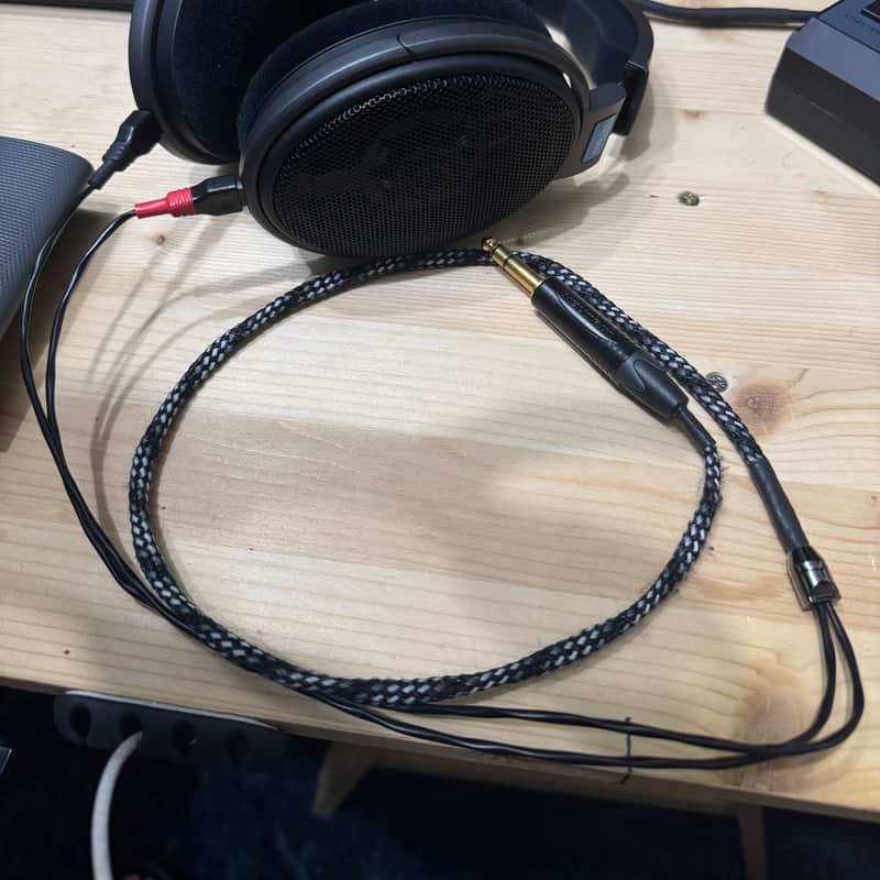 2010s Sennheiser HD 600 Professional Headphones Black