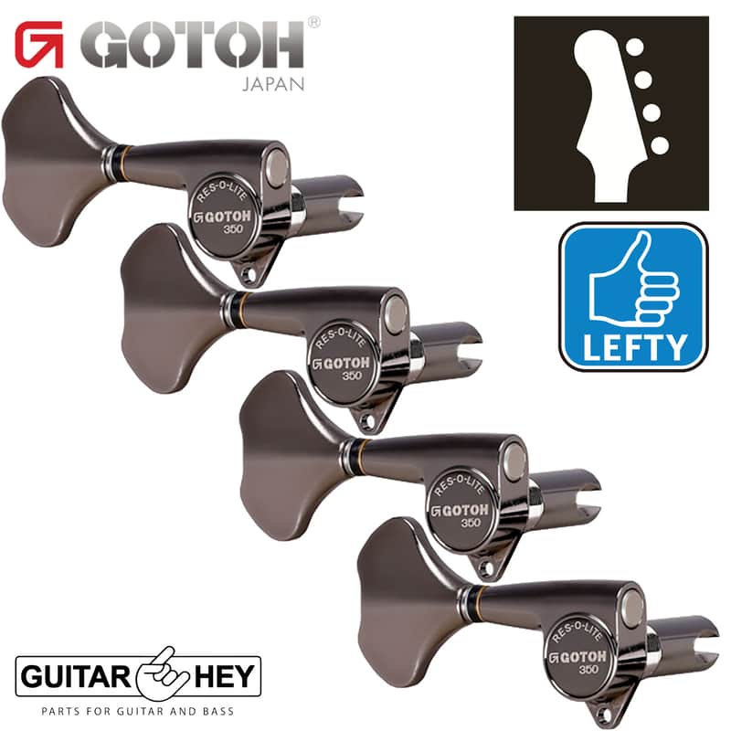 NEW Gotoh GB350 RES-O-LITE Aluminum TREBLE Side 4-in Line Tuners
