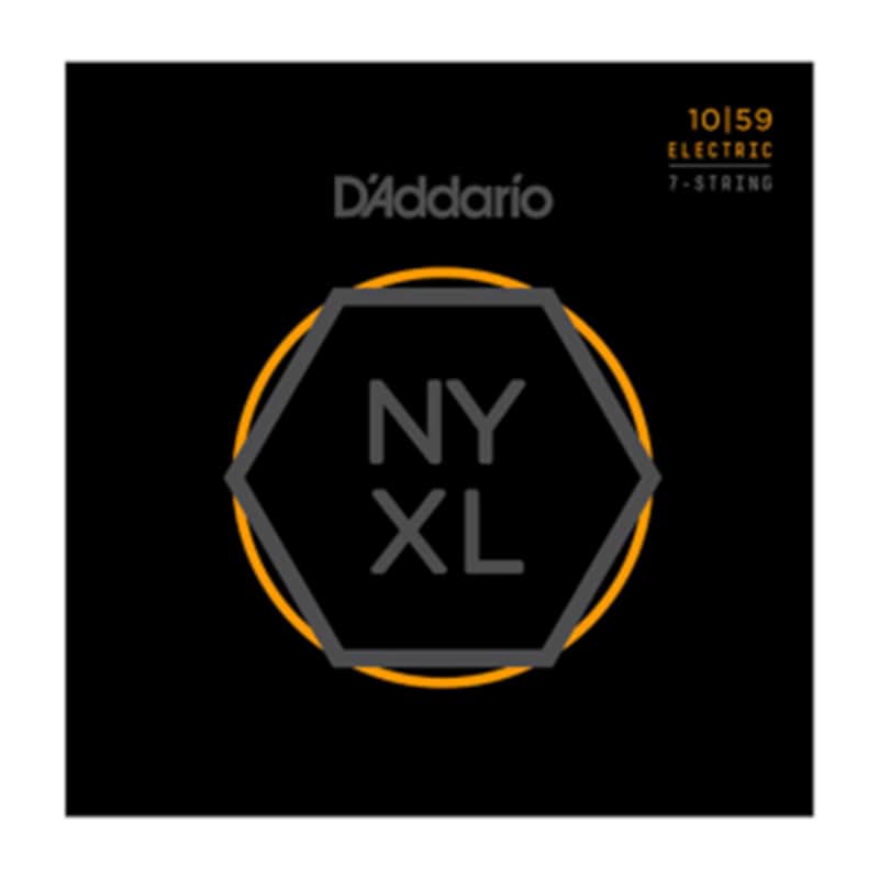 D'Addario NYXL1059 Nickel Wound 7-String Electric Guitar Strings, Regular Light, 10-59 image 1