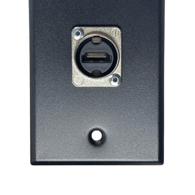 PROCRAFT SPL-1NHDMI-BK 1 Gang Black Wall Plate Loaded w/ 1) Neutrik HDMI Feed/Pass Thru image 1