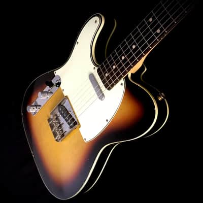 LEFTY! TL62 Vintage Custom Relic USA Double Bound Aged Sunburst Left Tele Guitar Kuwabara 7.7 lb HSC image 13