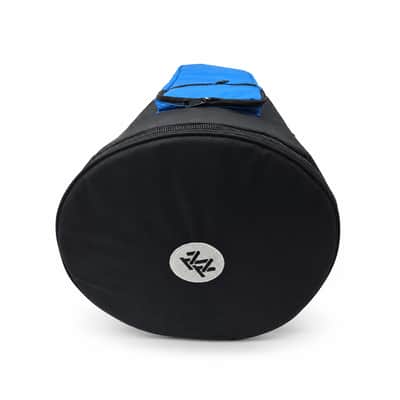 Zaza Percussion Djembe Drum Bag – Padded African Drum Carry Case with Backpack Straps-Blue Pocket – 10" x 20" x 9 image 8