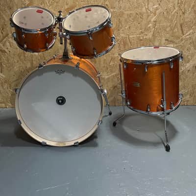Stage Custom Birch (Honey Amber) 22” kick, 16” floor tom, 14” snare, 10” and 12” rack toms, 5pc Shell Pack image 15