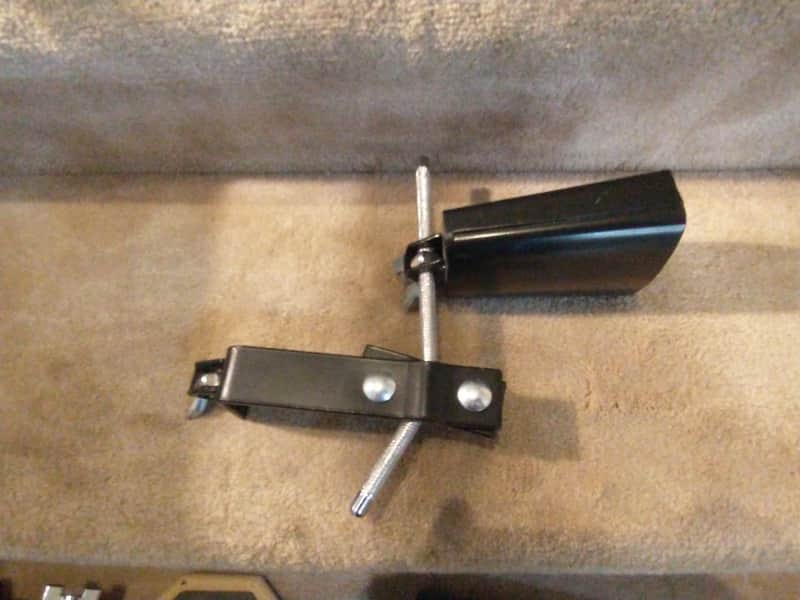 RhythmTech Studio series cowbell complete with mounting post and clamp excellent condition image 1