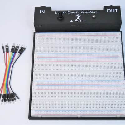 Extra-Large Pedal Building Breadboard With True Bypass, Solderless, LED, and 1/4 Jacks for Prototype DIY Guitar Builders image 1