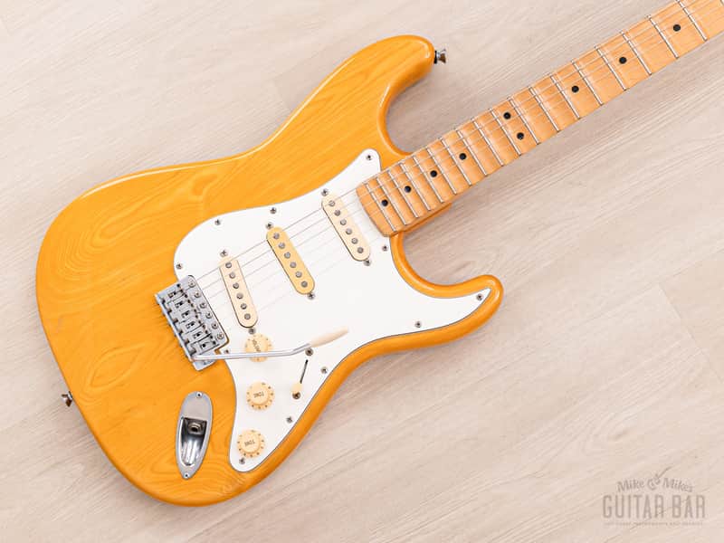 1988 Fender Stratocaster ST72-95DM Yngwie Malmsteen-Spec Natural Ash w/ Scalloped Board & DiMarzio, Japan MIJ Fujigen