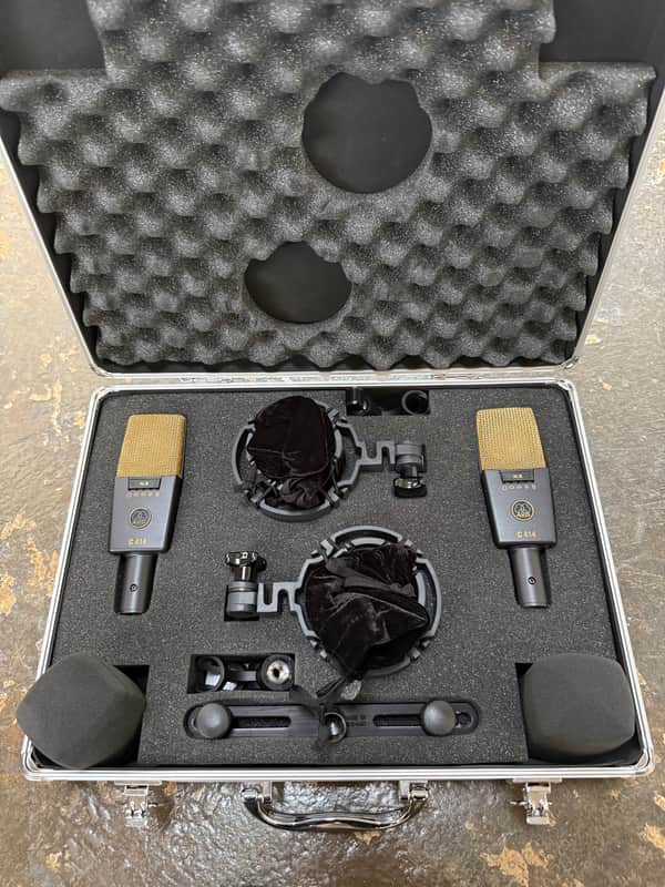 AKG C414 XLII/ST Stereo Matched Pair 2010s - Black image 1