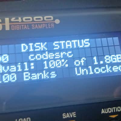 E-MU Systems ESI 4000 Turbo 64-Voice 128mb SCSI2SDv5.2 Digital Sampler with new black/white display image 7