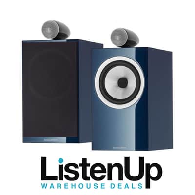 B&W (Bowers and Wilkins) 705 Signature Bookshelf Speakers - Pair - Midnight Blue - NEW image 1