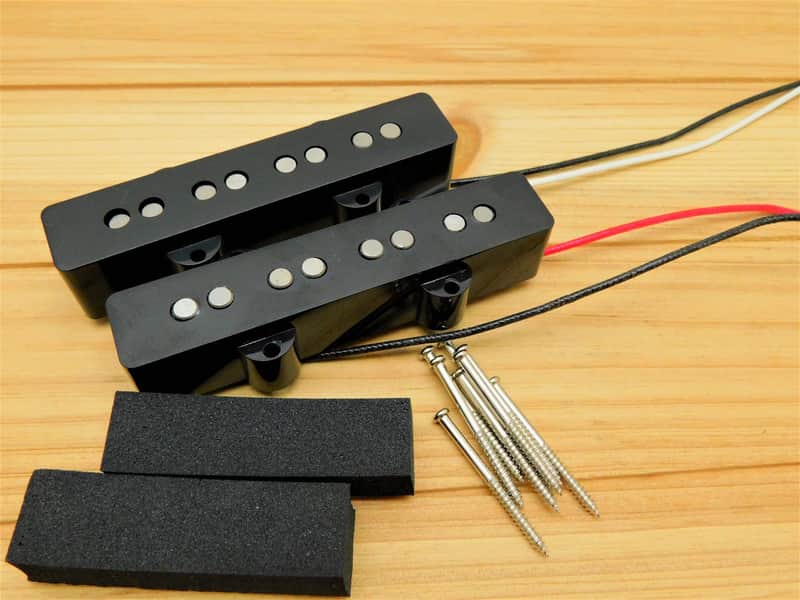 Artec Split Jazz Bass Noiseless Alnico 5 Pickup Set HOT! 11k / 13k image 1