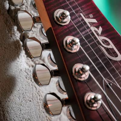 Cort X700DUALITYII-LVB X Series Flamed Maple Top Panga Panga & Hard Maple 3-Ply Laminated Neck 6-String Electric Guitar w/Gig Bag image 17