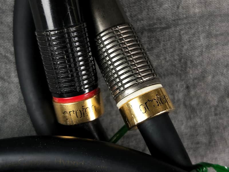 Ortofon 7N + 8N Pure Copper Hybrid Twin Core Audio Cable Pair 1m