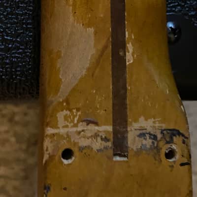 Fender Clive Brown Broadcaster Neck 1950 Blackguard Copy Fender Custom Shop Black Guard Heavy Relic Neck Vintage Masterbuilt Dale Wilson Nachocaster Quality 1951 1952 1953 1954 Danny Gatton Nacho Julian Lage Vibe Nitro Finish image 25