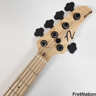 Nordstrand Audio Nordy vJ5 5-String Bass Tangerine Metallic Big Singles 2B PreOwned 11.60lbs # 293 image 12