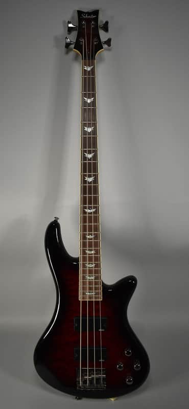 2012 Schecter Diamond Series Stiletto Extreme-4 Bass Black Cherry image 1