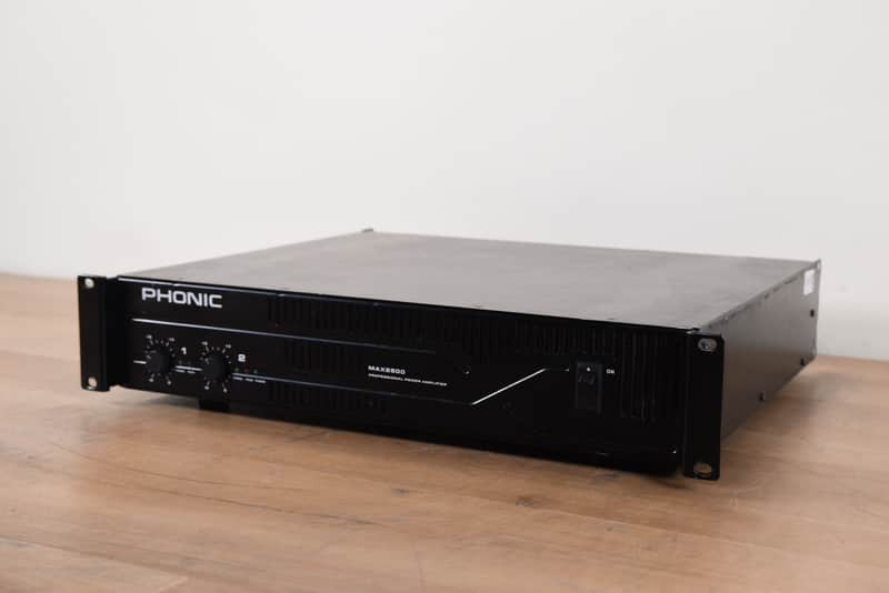 Phonic MAX 2500 2-Channel Power Amplifier (church owned) CG00LKV image 1