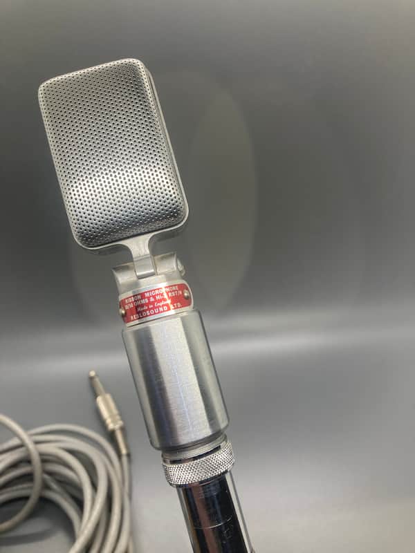 Vintage 1950s Reslo Reslosound Ribbon Microphone 30/50 Ohm (tested working) image 1