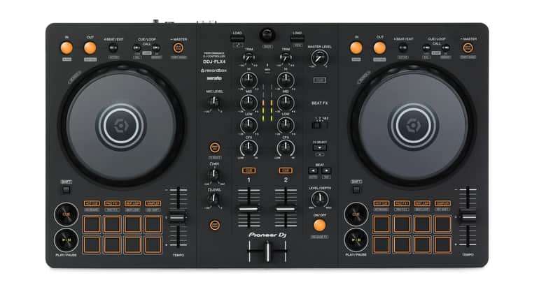 Pioneer DJ DDJ-FLX4 2-deck rekordbox and Serato DJ Controller - Graphite -NEW image 1