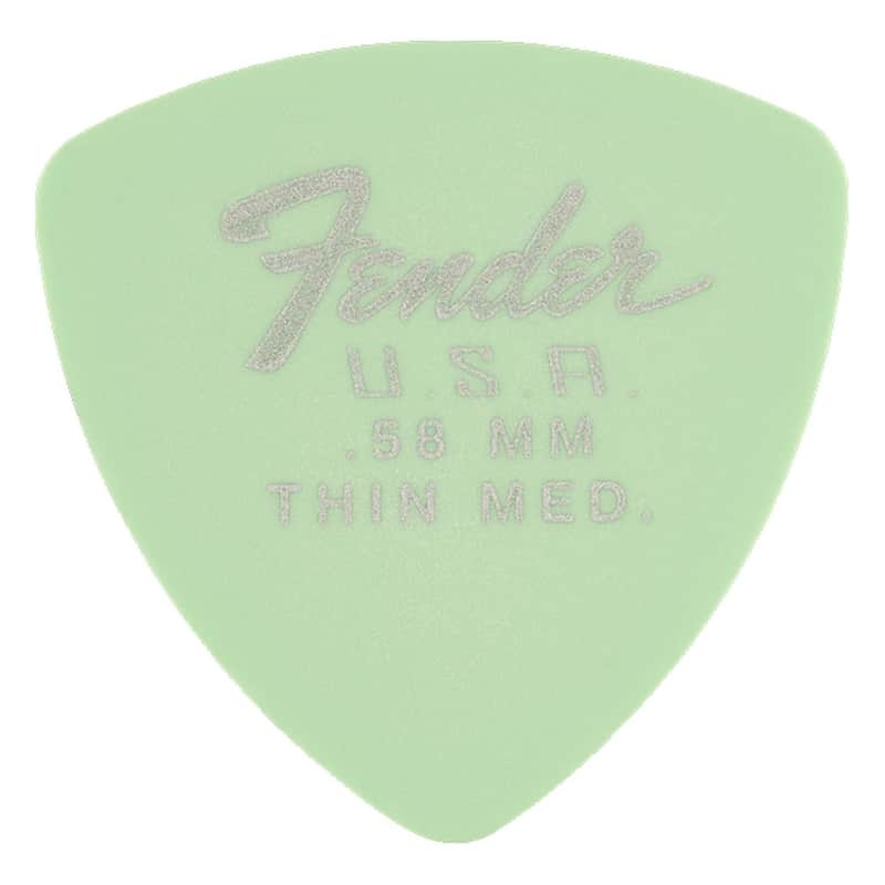 Fender Dura-Tone Delrin 346 Picks - Thin Medium (12) image 1