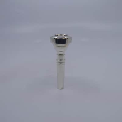 Unmarked Generic Flugelhorn Mouthpiece in Silver Plate image 2
