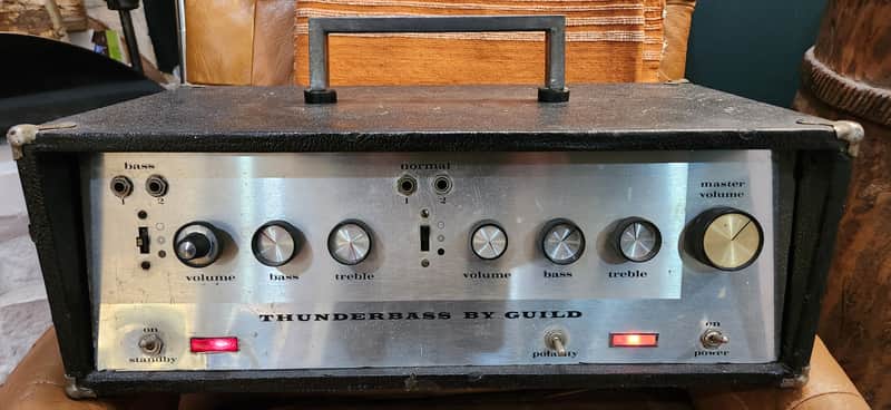 RARE! Guild Thunderbass 60 Guitar/Bass Tube Head 1971 USA image 1