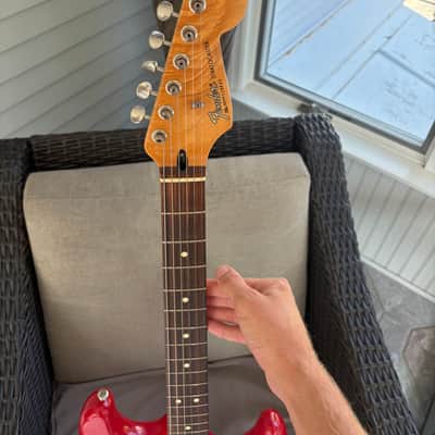 Fender Standard Stratocaster MIM - Red (Repainted), Rosewood Board, SSS image 2