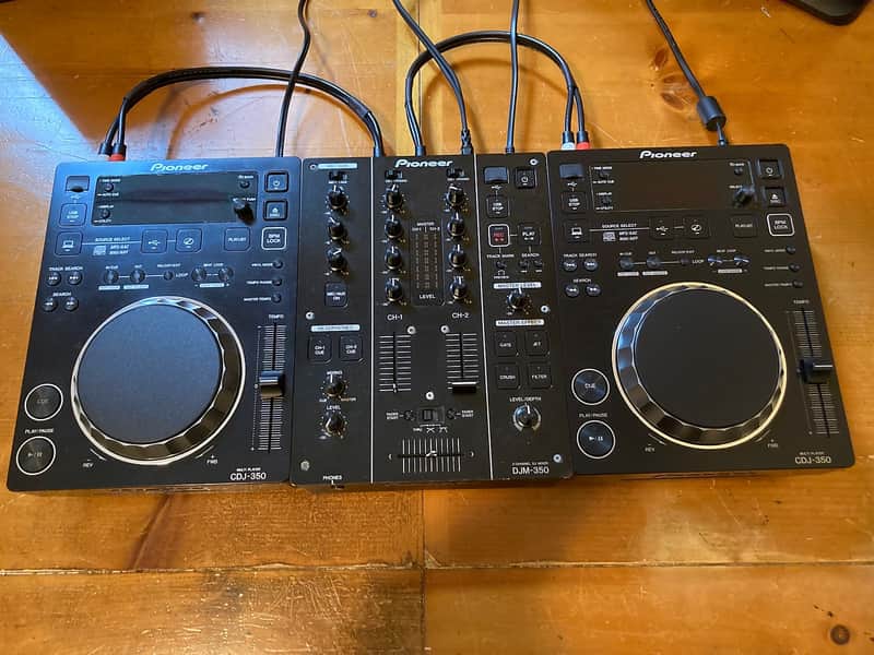 Pioneer CDJ-350 Pair & DJM-350 Black | Reverb