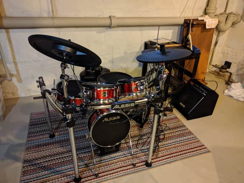 Alesis Strike Pro Kit Electronic Drum Set 2017 - Red Sparkle image 1