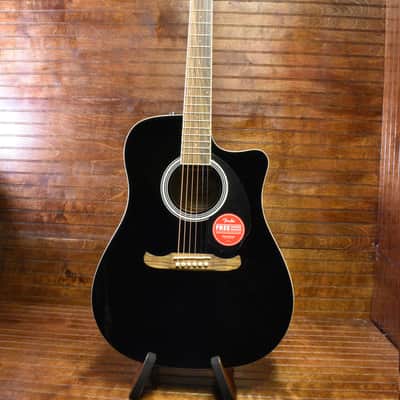 FENDER FA-125CE BLACK ACOUSTIC ELECTRIC GUITAR image 4