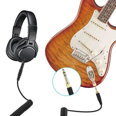 ATH-M70x Audio Cable Coiled Replacement 3.5mm/6.35mm to 2.5mm Male AUX Extension Cords Compatible with Audio Technica ATH-M50x ATH-M40x ATH-M60X Headsets image 5