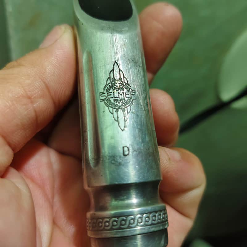 Selmer Scroll shank original temo Mouthpiece 1930s - Silver image 1