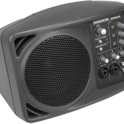 (2) Mackie SRM150 Powered PA Monitor Speakers+Headphones+Studio Mic+XLR Cables image 2