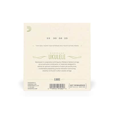 D'addario EJ88S Nyltech Soprano Uke Strings image 2