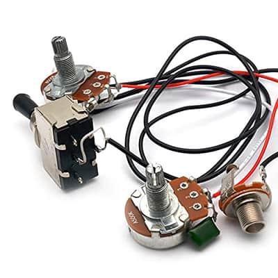 Electric Guitar Wiring Harness Prewired Two Pickup 500K Big Pots 3 Way Toggle Switch for LP Electric Guitarra image 3