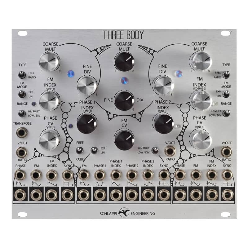 Schlappi Engineering Three Body Digital Complex Oscillator Module - (Silver) image 1