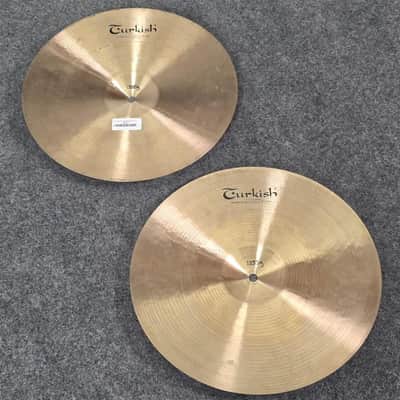 Used Turkish Classic Hi Hat Cymbals 15" - Good image 4