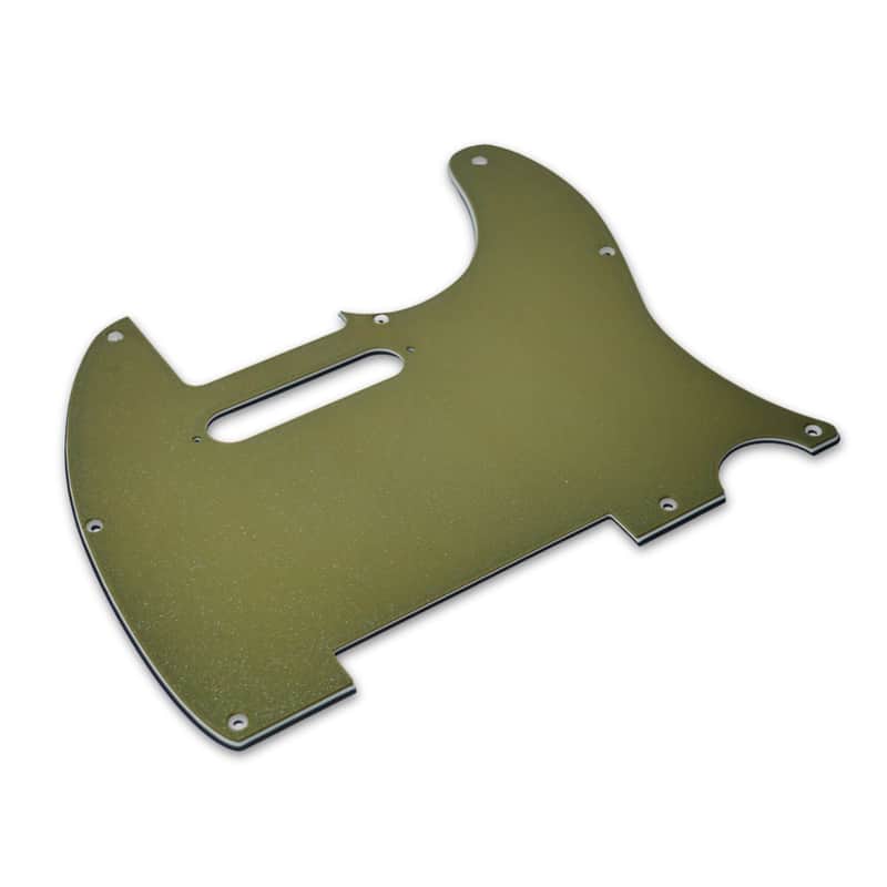 Custom 8-Hole Telecaster Pickguard - Artisan Series - Textured Olive Drab Green image 1