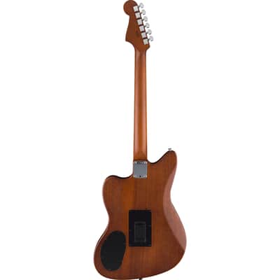 Fender Acoustasonic Standard Jazzmaster Honey Burst - Acoustic Guitar image 2
