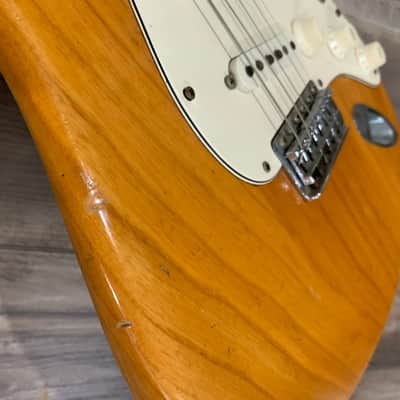 Fender Stratocaster 1973 Blonde natural maple w case OHSC original vintage Antique Natural image 10