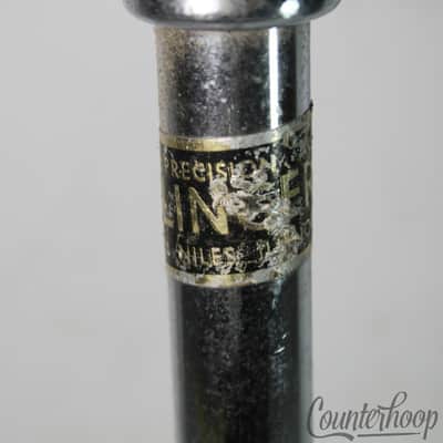 Slingerland Flush/Flat-Base Snare Drum Stand Black/Gold Niles,IL Top Basket 60s image 3