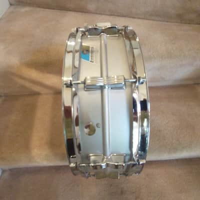 Ludwig Vintage Acrolite aluminum snare drum pointed corner badge mid-70s very clean! image 7