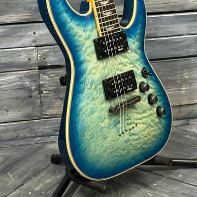 Schecter Omen Extreme-6 - Ocean Blue Burst image 3