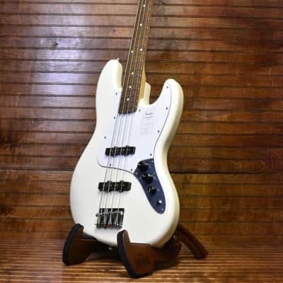 Fender Standard Jazz Bass®, Laurel Fingerboard, White Pickguard, Olympic White image 2