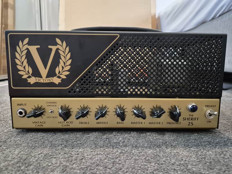 Victory Amps Sheriff 22 Compact Series 2-Channel 22-Watt Guitar Amp Head 2010s - Black/Gold image 1
