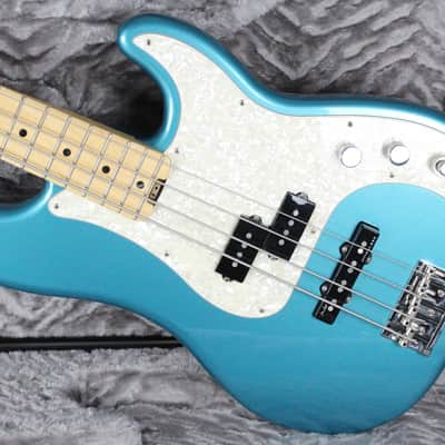 2018 Fender American Elite Precision Bass Ocean Turquoise Noiseless Pickup + OHSC USA 2010s image 2