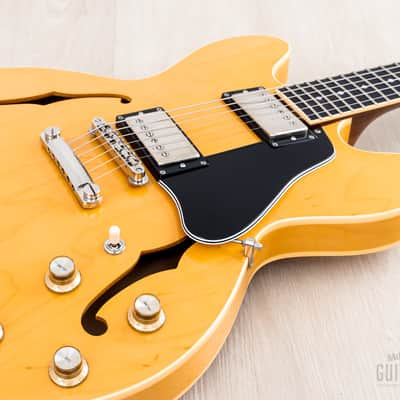 2002 Epiphone Elite 1963 ES-335 Dot Natural w/ Open Book Headstock, Case & Tag, Japan Terada image 7