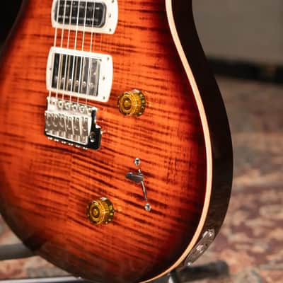 PRS SE Studio Electric Guitar - Orange Tiger Smokeburst with Gig Bag image 11