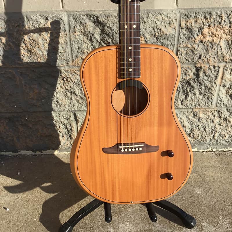 Fender Highway Series Dreadnought Mahogany Top Natural w/Bag image 1