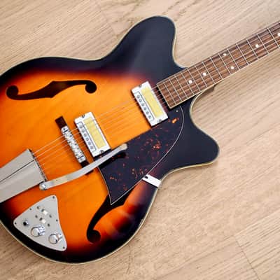 1960s Guyatone SG-12T Vintage Electric Guitar w/ Gold Foil Pickups